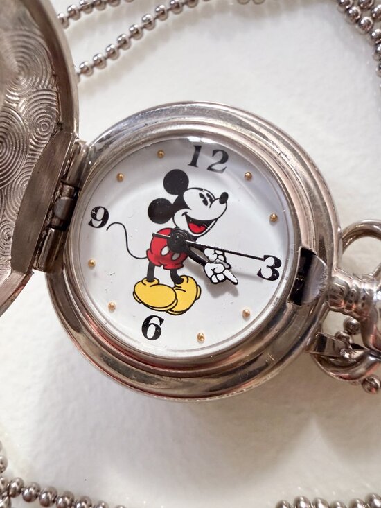 KREMENTZ Disney MICKEY MOUSE Quartz Pocket Watch - RARE and CLEAN! COLLECTIBLE main image 7